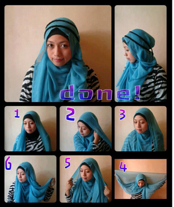 sifon hijab with headband