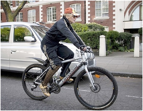 Madonna bicycling