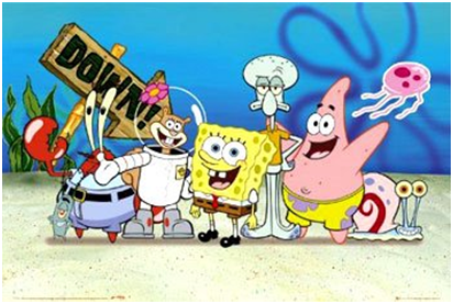 spongebob and friends