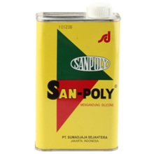 san poly, pembersih huruf stainless steel