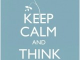 keep calm and think positively