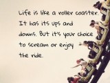 life is like a roller coaster