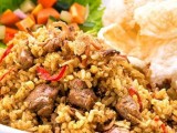 resep masakan Indonesia nasi goreng kambing